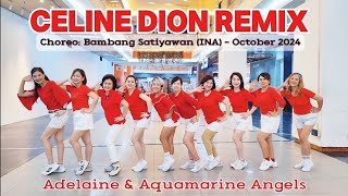 Celine Dion Remix  Line Dance  ChoreoBambang Satiyawan INA  October 2024 [upl. by Huai]