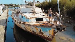 Family Buys 2500 Old YACHT and Renovates it Back to New  Start to Finish by SailingMelody [upl. by Romo205]