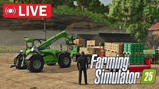 🔴LIVE  Farming Simulator 25 [upl. by Kenn296]