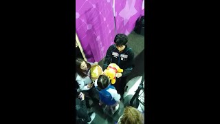 Yuzuru Hanyus Pooh kissing Evgenia Medvedeva  selfie with Alina Zagitova [upl. by Loleta]