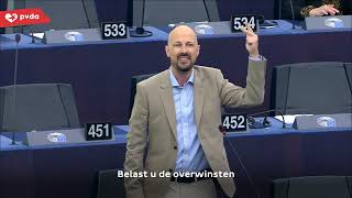 Marc Botenga PVDA hekelt de minachting van de voorzitter van de Europese Commissie voor werknemers [upl. by Hogg802]