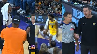 Bronny James Flagrant Foul SHOCKS LeBron JJ Redick and Kevin Durant [upl. by Nivets159]