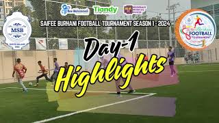 HIGHLIGHTS  Saifee Burhani Football Tournament Season 1 [upl. by Aneekal135]