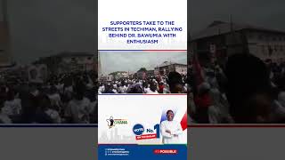 Supporters take to the street of Techiman rallying behind Dr Bawumia [upl. by Paviour]