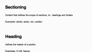 Content Models in HTML5 [upl. by Ihpen]