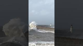 Gigantic waves from Storm Ashley batters Whitehaven west pier 20102024 Part 2 [upl. by Assert]