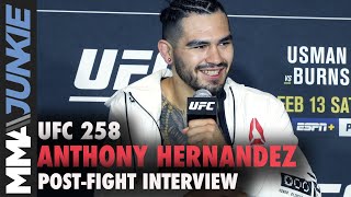 Anthony Hernandez knew hed submit ADCC champ Rodolfo Vieira  UFC 258 postfight [upl. by Ahmed414]