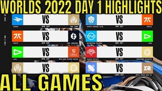 Worlds 2022 PlayIns Day 1 Highlights ALL GAMES  LoL World Championship 2022 Day 1 PlayIns [upl. by Chaney999]