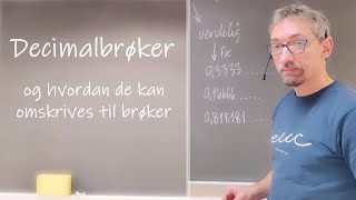 Decimalbrøker omskrivning til brøker [upl. by Aurita]