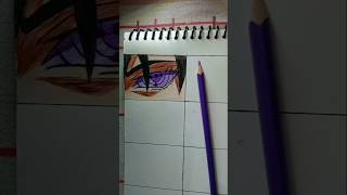 Sasuke Rinnegan Eye Drawing ✨shortsviralanime [upl. by Quince967]