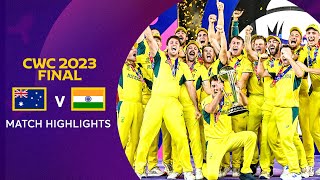 Cricket World Cup 2023 Final Australia v India  Match Highlights [upl. by Keon]