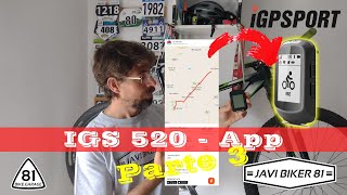 IGPSPORT IGS520  Parte 3 cómo cargar una ruta [upl. by Mala]