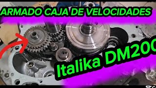 armado de caja de velocidades Dm200 Italika motos de trabajo [upl. by Tilney935]