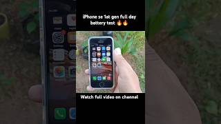 Iphone se 1at gen battery review short iphonese1stgen se1stgenbatterytest batterytest tech [upl. by Ilsa]