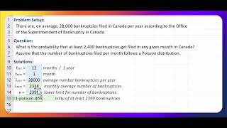 How to calculate the probability of at least a certain number of events using Excels POISSONDIST [upl. by Narayan971]