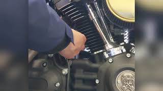 Harley Davidson exhaust install Bassani Road Rage III SS on a Milwaukee 8 Softail FXBB [upl. by Rogers584]