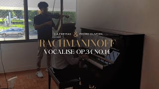 Rachmaninoff  Vocalise Op34 No14  JAFreitas amp Pedro Oliveira [upl. by Atiuqehs]