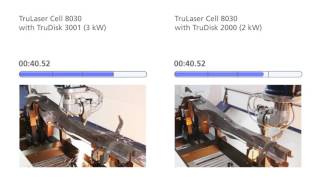 TruLaser Cell 8030 time comparison [upl. by Annaohj]