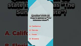 Do You Know The Sunshine State Find Out Now UsHistory CultureQuiz TestYourKnowledge [upl. by Schnabel]