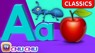 Phonics Song with TWO Words  A For Apple  ABC Alphabet Songs with Sounds for Children [upl. by Retsek]