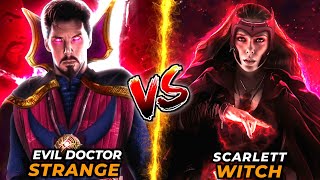 Dr Strange 2  Evil Dr Strange Vs Scarlet Witch  Who is more powerful   HINDI [upl. by Hollis]