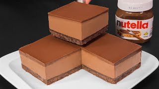 Erstaunlicher NutellaKäsekuchen in 5 Minuten Kein Hüttenkäse kein Auflauf keine Gelatine [upl. by Prissie158]