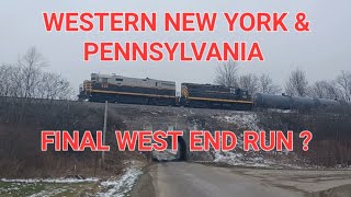 Western New York amp Pennsylvania Railroad 03192024 Final run [upl. by Ipoillak]