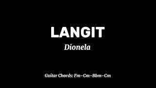 LANGIT  Dionela  Instrumental Lyrics  Karaoke [upl. by Steinman]