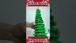 Hermoso PINO NAVIDEÑO de Limpiapipas 🎄❤️ ▶ Como Hacer Arbolito Navideño de Limpiapipas NAVIDAD 2024 [upl. by Reyotal]