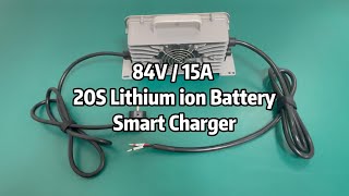 E15 84V 15A 20S Lithium ion Battery Charger batterycharger lithiumbattery diy [upl. by Fritts]