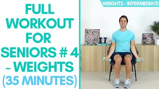 Full Workout With Weights For Seniors  35 Minutes  Intermediate [upl. by Nelag864]