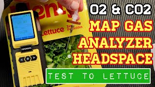 CO2 amp O2 Headspace MAP Analyzer Test to Lettuce [upl. by Godderd]