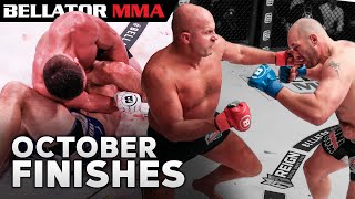 Fedor KOs Johnson and MORE Top Finishes October  Bellator MMA [upl. by Anelrac970]