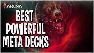 TOP 5 MOST POWERFUL STANDARD META DECKS  COMPETITIVE RANKED MTG ARENA [upl. by Ithnan]