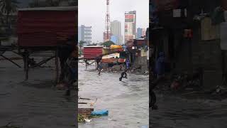 Typhoon Enteng Update On the Ground at Baseco Compound Tondo Manila shorts [upl. by Bab]