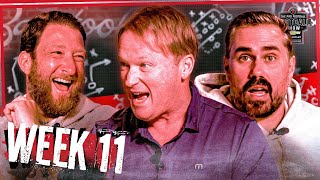 Dave Portnoy and Big Cat Welcome Jon Gruden to Barstool  Pro Football Football Show Week 11 [upl. by Ecnesse]