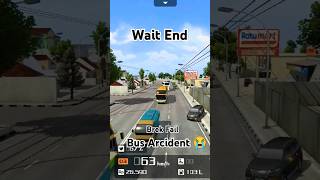 Bus Break fail Accident 😭sadstatus gaming bussimulator2023tipsandtricks [upl. by Ivonne262]