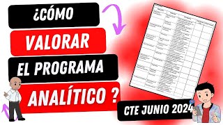 ¿CÓMO HACER LA VALORACIÓN DEL PROGRAMA ANALÍTICO  OCTAVA SESIÓN DE CONSEJO TÉCNICO ESCOLAR [upl. by Aikan]