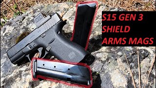 New Gen 3 Shield Arms S15 Glock G43x G48 15 Rd Magazine Review [upl. by Eilrahc]