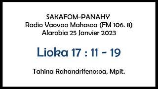 Sakafompanahy Lioka 17 11  19 [upl. by Lladnor]