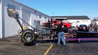 Top fuel dragster start up [upl. by Muncey]