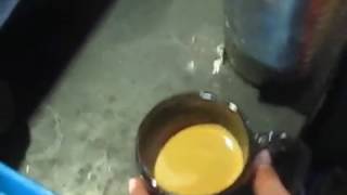 Barista Indonesia Make a Cappucino  Latte Art first latte art  Fail [upl. by Cooper785]