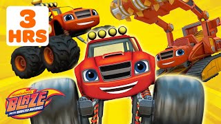 Blaze Monster Machine Transformations MARATHON 🚗💨  3 Hours  Blaze and the Monster Machines [upl. by Shea432]