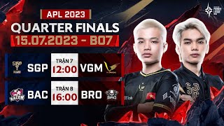 SGP VS VGM  BAC VS BRO  APL 2023 VÒNG TỨ KẾT  Ngày 157 [upl. by Torrey]