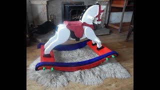 DIY wooden rocking horse [upl. by Groscr]