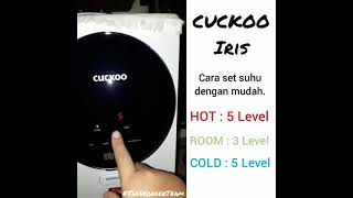 CARA SETTING LEVEL SUHU PENAPIS AIR CUCKOO IRIS [upl. by Albertson]