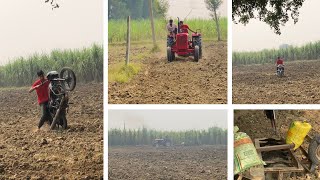 New Mahindra Tractor First Time Harrow Testing [upl. by Ydde359]