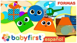 Escuela de Figuras  Aprende formas y figuras para niños  Regalo  Lámpara  BabyFirst Español [upl. by Ajet]