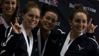 Swimming and Diving highlights Big 12 Championships  Day 2 Feb 27 2014 [upl. by Selwin]