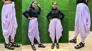 Samosa Salwar Cutting and Stitching  Dhoti Pant Tutorial [upl. by Stempien]